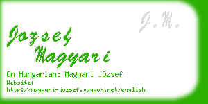 jozsef magyari business card