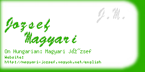 jozsef magyari business card
